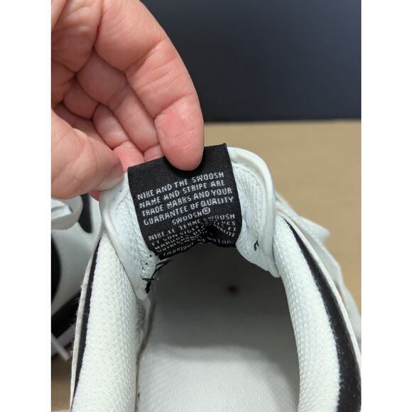 Nike Dunk Low Retro Reverse Panda Sneakers Leather White Black FD9064-011 Shoes main image 9